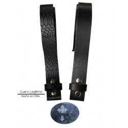 Cinturon Cuero Negro BLT 120